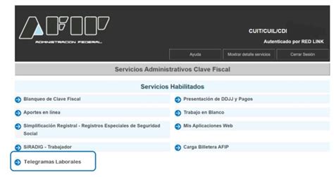 C Mo Funciona El Servicio Web Telegramas Laborales De La Afip Te