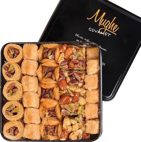 Luxury Turkish Baklava Assortment Pistachio Gift Box 800 Gr Two Layer