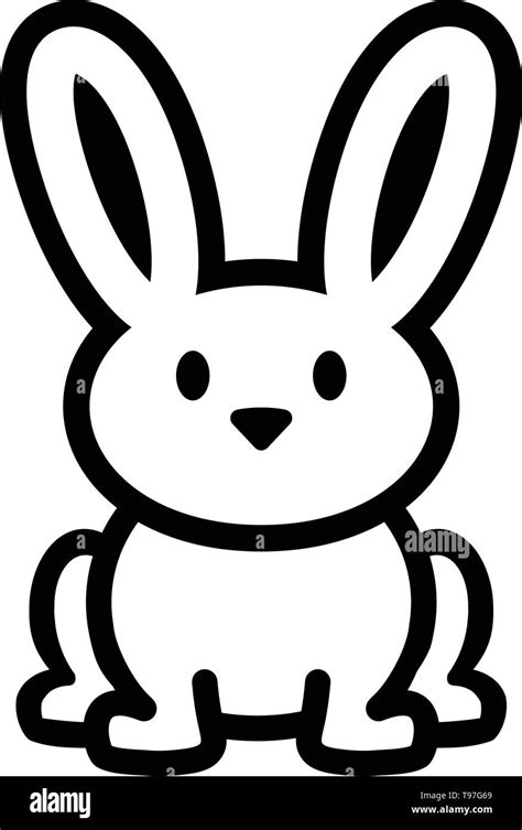 Cartoon bunny rabbit vector icon Stock Vector Image & Art - Alamy