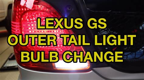 2001 2005 Lexus Gs Tail Brake Reverse Light Replacement Led Upgrade