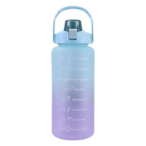 Cheap 2000ml Water Bottle With Time Marker For Outdoor Sports Drink Cup