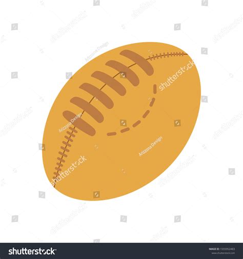 American Football Vector Emoji Illustration Simple Stock Vector ...