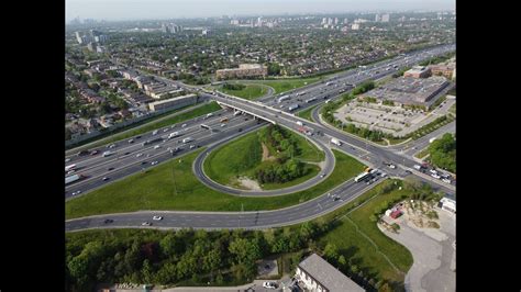 Toronto Interchanges Highway 401 At Keele Street Dji Mini 2 Youtube