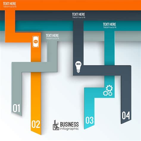 Free Vector Business Infographics With Vertical Numbered Tabs