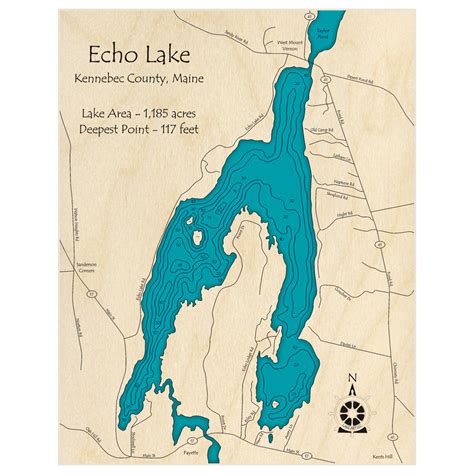 Echo Lake Custom Laser Cut Art Lake Art Llc