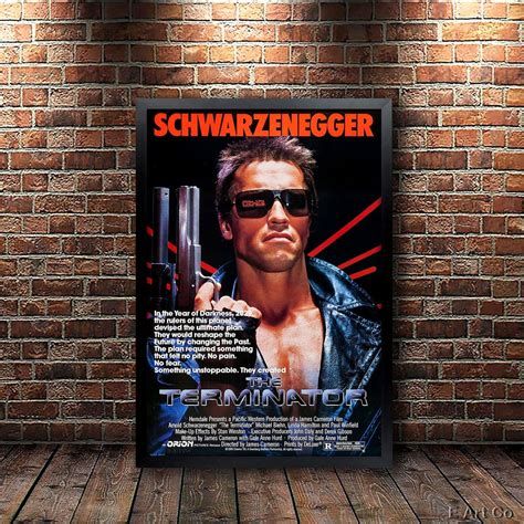 The Terminator Movie Poster Framed and Ready to Hang. - Etsy