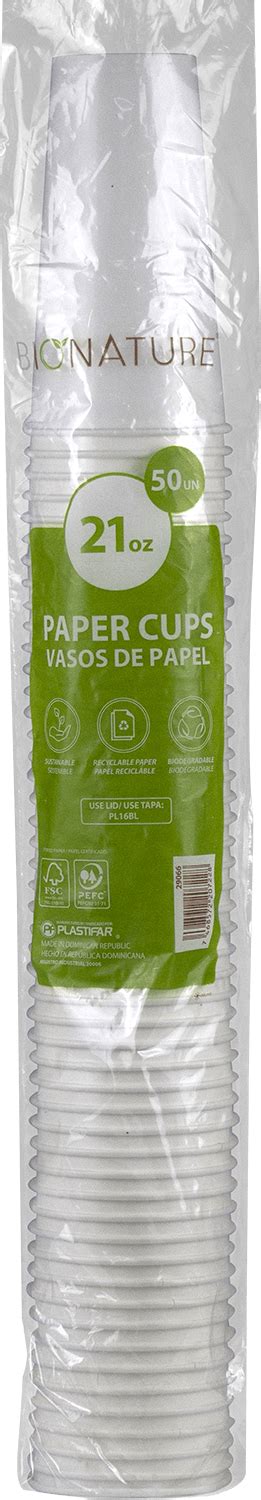 Vaso Papel Bl Oz Bio Plastifar