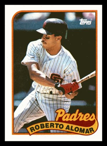 1989 Topps Roberto Alomar Hof 206 San Diego Padres Ebay