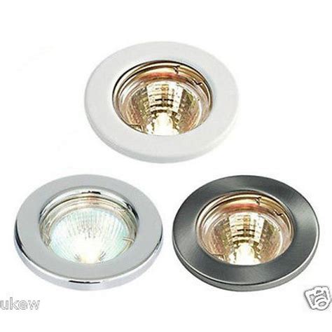 Recessed Fitting Mains 240V GU10 LED Fixed Ceiling Light Spotlights