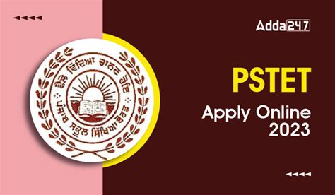 PSTET 2023 Application Form Check Apply Online Link Here