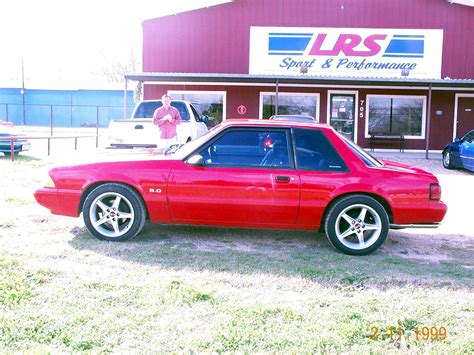 Red Ford Mustang Fox Body Coupe On 17 Inch Silver Cobra R Flickr