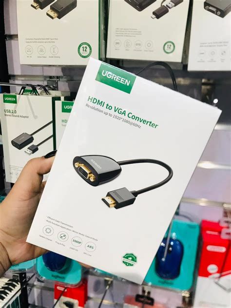 Ugreen Hdmi To Vga Converter Without Audio Black Mm Computers