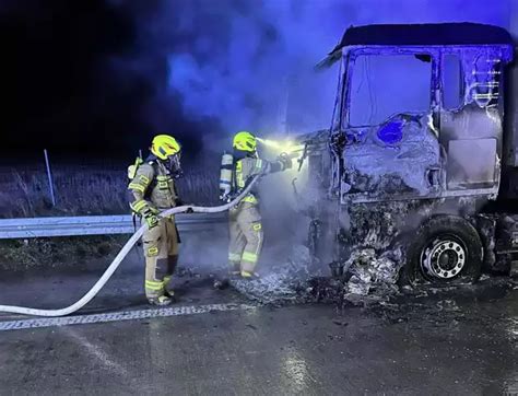 Po Ar Ci Ar Wki Na Autostradzie A Niedaleko Wroc Awia Z Kabiny