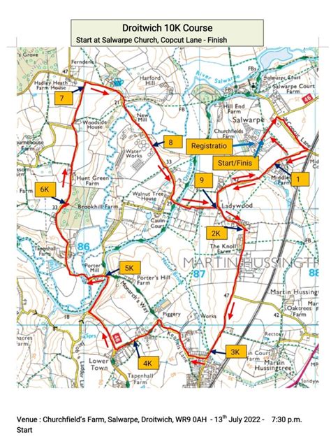 Droitwich 10km Course - Halesowen Athletics Club