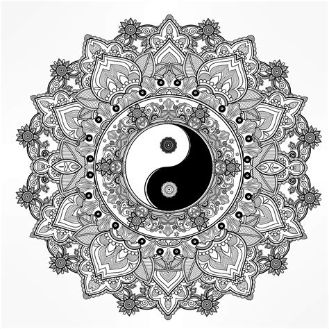 Ying Yang Coloring Pages At GetColorings Free Printable Colorings