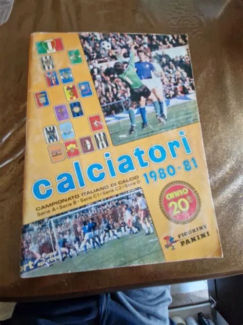 ALBUM FIGURINE CALCIATORI PANINI 1980 81 COMPLETO Di Tutte Le Figurine