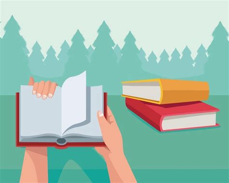 Manos Leyendo Con Libros Vector Gratis