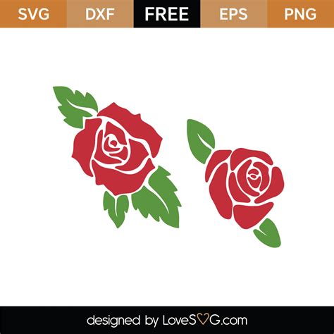 Rose SVG Free Cricut Cut File