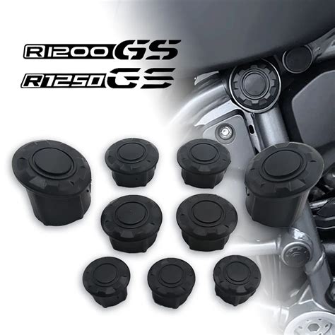 Motorcycle Frame Hole Cover Caps Plug Decorative Frame Cap Set For Bmw