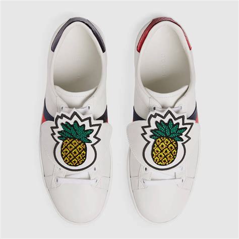 Gucci Ace Sneaker With Removable Patches Detail Sneakers Gucci Ace