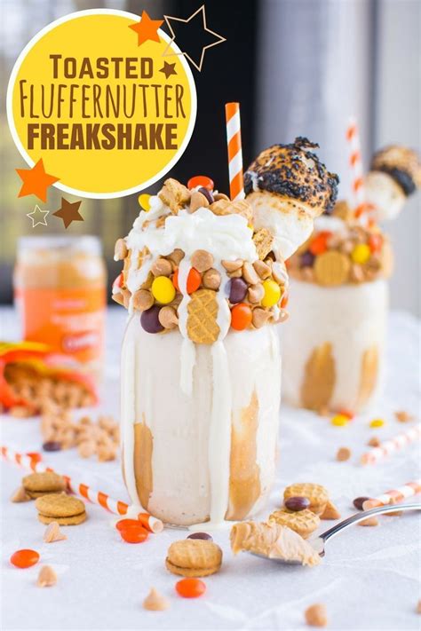 Toasted Fluffernutter Freakshake A Bajillian Recipes Recipe Milkshake Flavours Milkshake