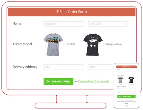 WordPress Order Form Plugin CaptainForm