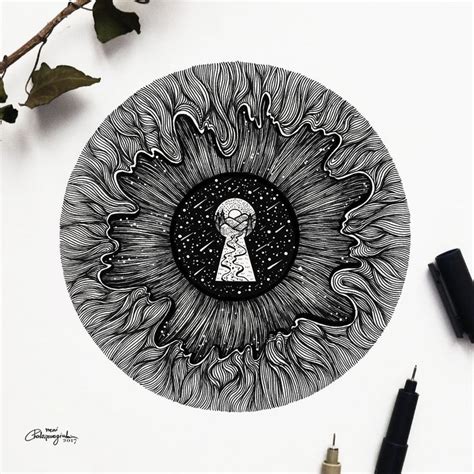 Pen Art Work Black Ink Art Ink Illustrations