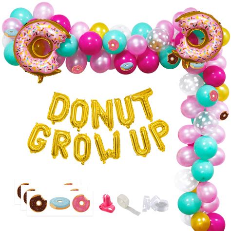 Buy Donut Party Balloons Garland Kit Donut Grow Up Balloons Donut