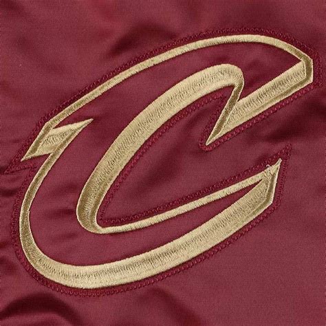 Starter Varsity Satin Force Play Cleveland Cavaliers Wine Jacket