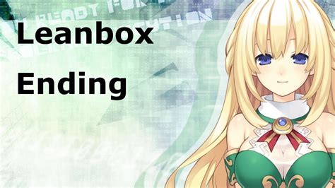 Hyperdimension Neptunia Mk2 Leanbox Lover Leanbox Ending Youtube