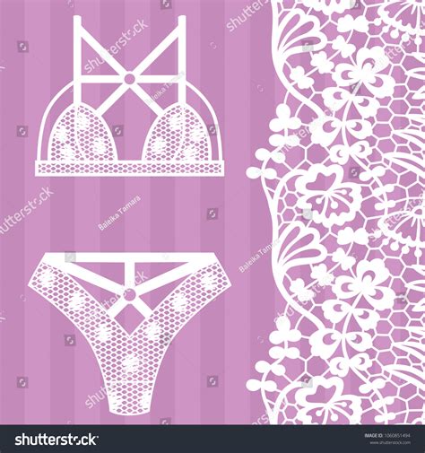 Hand Drawn Lingerie Panty Bra Set Stock Vector Royalty Free