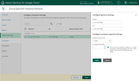 Step 7 Specify Instance Settings Veeam Backup For Google Cloud User