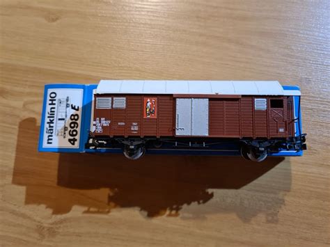 Märklin 4698 E Gedeckter Güterwagen mit Bremserhaus Kaufen auf Ricardo