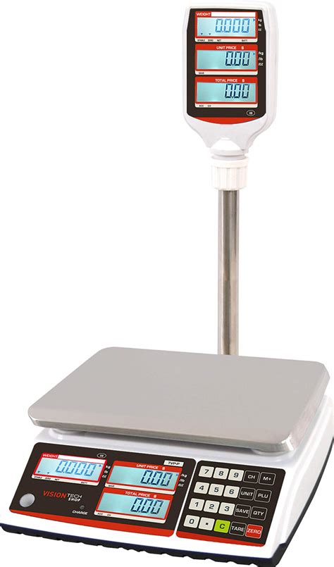 Visiontechshop Tvp 60p Price Computing Scale With Pole Display Lb Oz