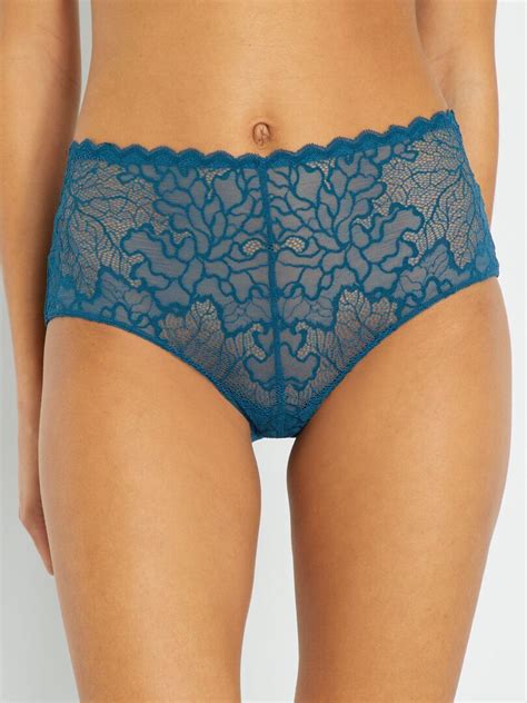 Culotte Haute Sans Complexe Bleu Canard Kiabi 9 00