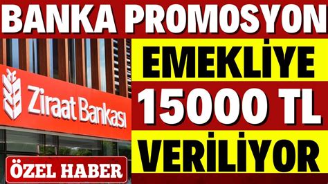 Emekl Ye En Y Ksek Promosyon Veren Banka Z Raat Bankasi Ikti M Jde