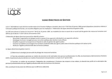 Calam O Lignes Directrices De Gestion Ccas