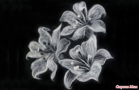 Белое на чёрном. - Валяние - Страна Мам