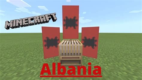 How To Make An Albanian Banner In Minecraft Albanian Flag Flamuri