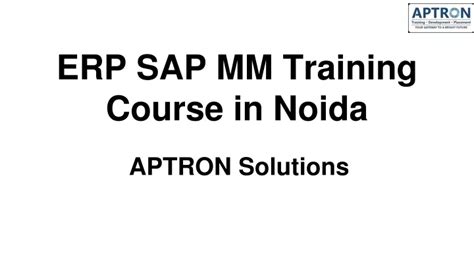 Ppt Erp Sap Sd Training Course In Noida Powerpoint Presentation Free