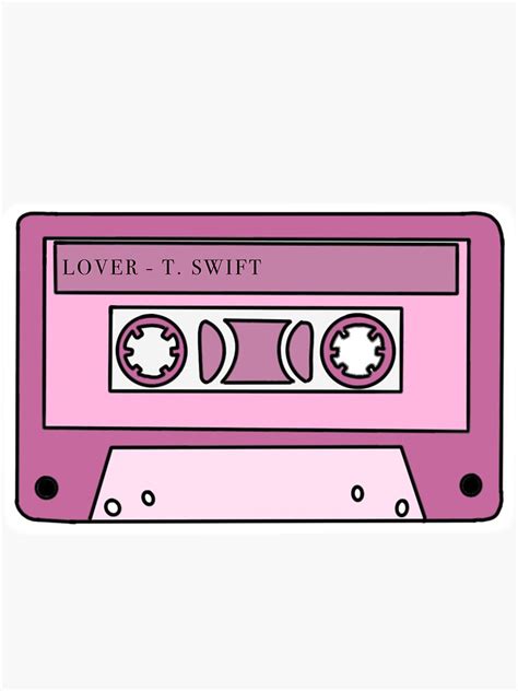 Taylor Swift Lover Cassette Tape Sticker For Sale By Iyanahsuntok