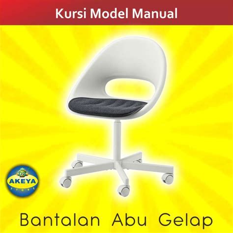 Promo Kursi Kantor Bangku Putar Kursi Putar Putih Kursi Beroda