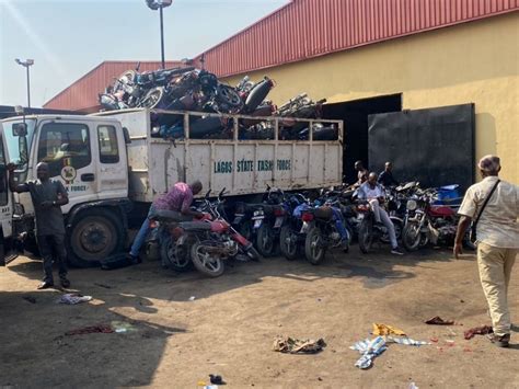 Lagos Task Force Seizes Motorcycles Plying Restricted Routes