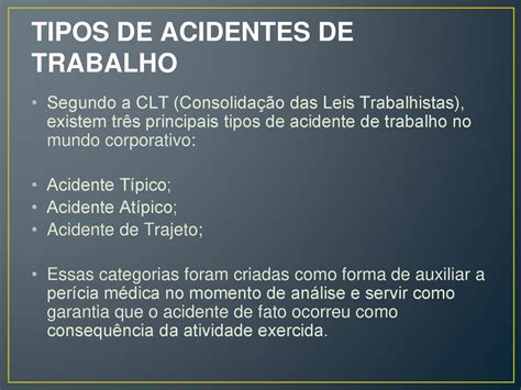 Acidente De Trabalho Prof Leonardo Tavares Ppt Carregar