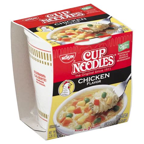 Nissin Cup Noodles Chicken Flavor Noodle Soup Shop Soups And Chili At H E B