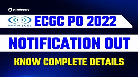 Ecgc Po 2022 Notification Out Eligibility Exam Pattern Syllabus