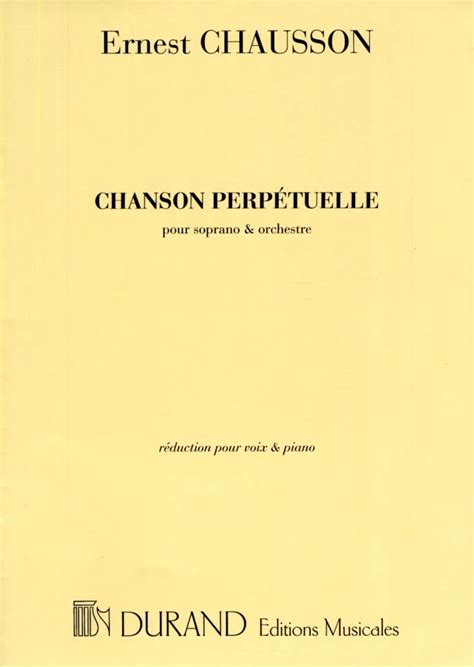 Chanson Perpetuelle Von Ernest Chausson Im Stretta Noten Shop Kaufen