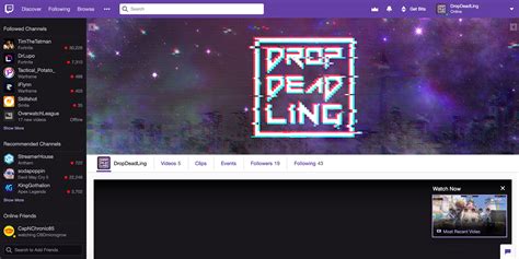 Twitch Profile on Behance