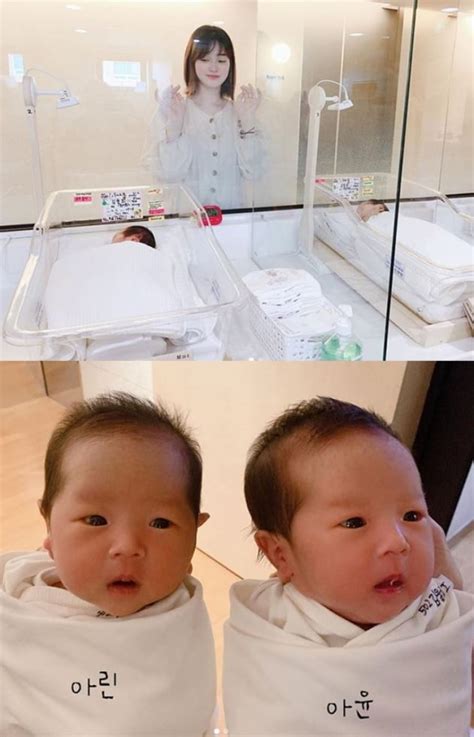 최민환♥율희 쏙 빼닮은 딸 쌍둥이 아윤·아린 공개 힘차게 회복 중 텐아시아