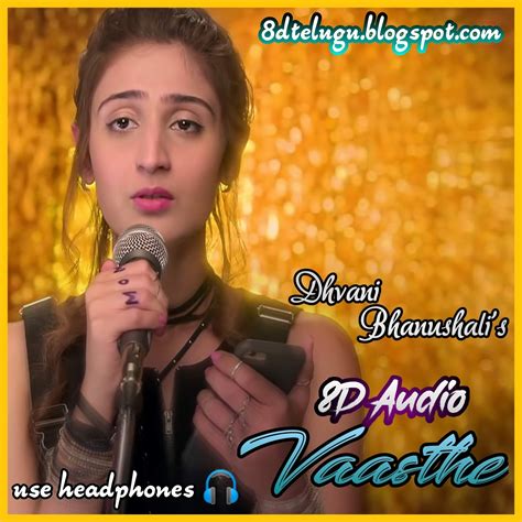 Vaaste [Hindi-Song] 8D Audio Hindi Mp3 320Kbps Free Download ~ 8D Telugu